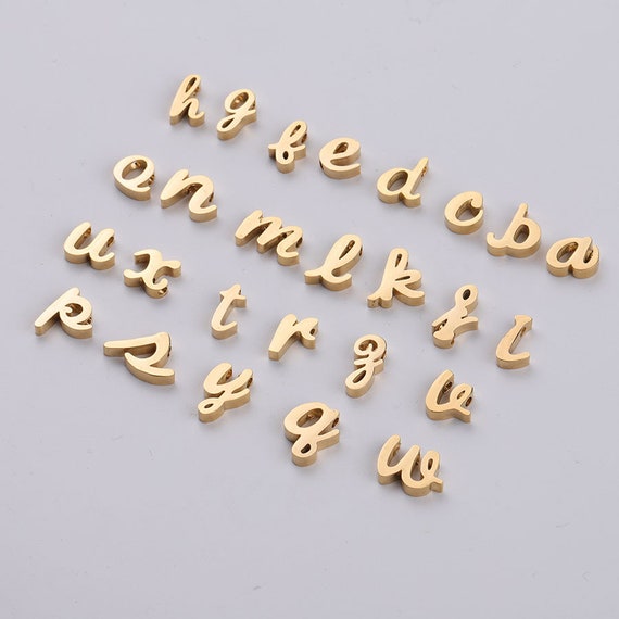 Wholesale Stainless Steel Letter Charms for Jewelry Making - Dearbeads