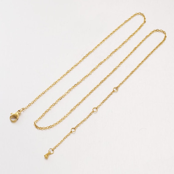 Gold Stainless Steel Chain Bulk Jewelry Making Chain Fine 