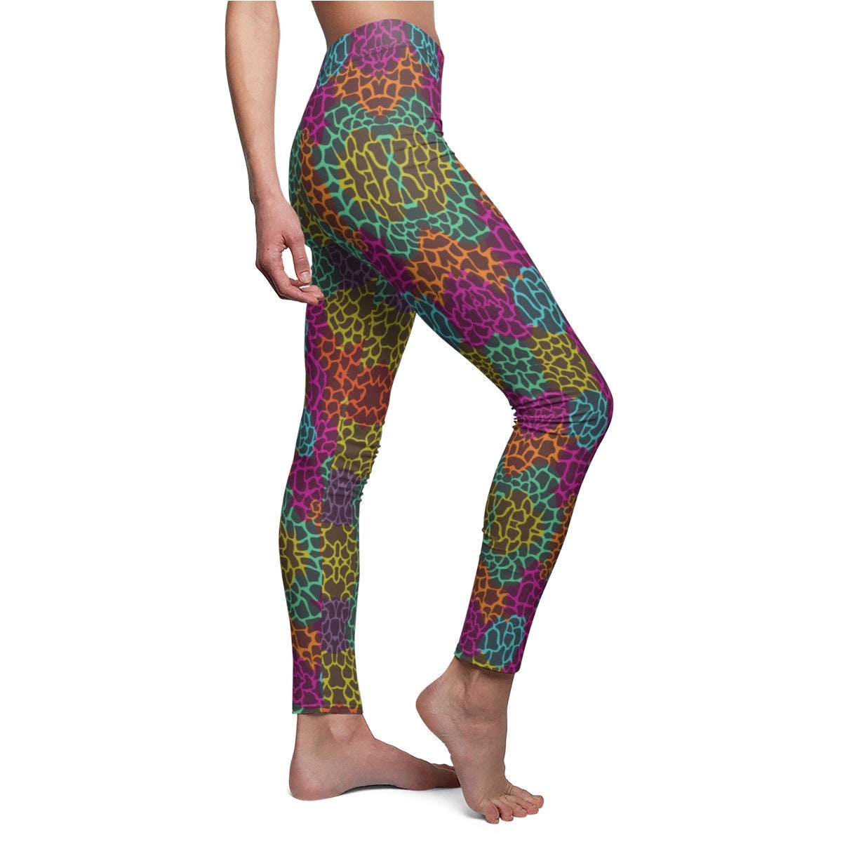 Animal Print Leggings Rainbow Leopard Print Leggings Ombre