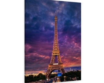 Eiffel Tower Paris France Canvas Gallery Wraps