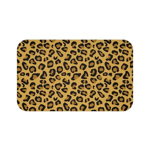 Leopard Animal Print Bath Mat