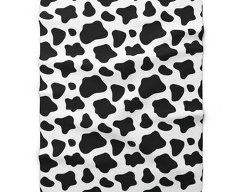 Cow Pattern Cow Print Cow Themed Cow Animal Sherpa Fleece Blanket