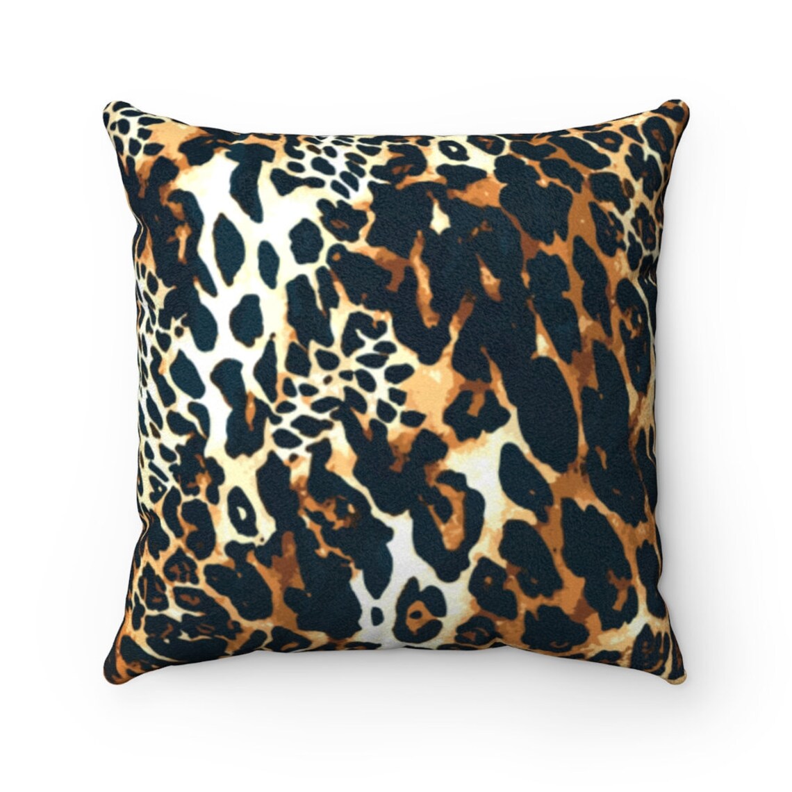 Leopard Pattern Jaguar Pattern Animal Fur Faux Suede Square | Etsy