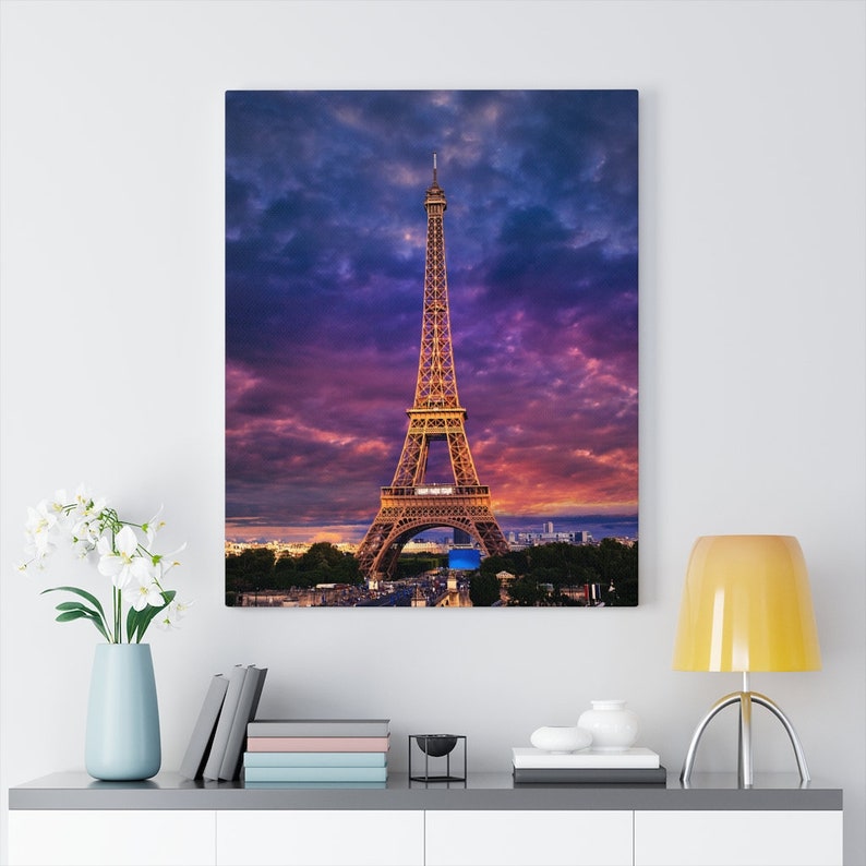Eiffel Tower Paris France Canvas Gallery Wraps - Etsy