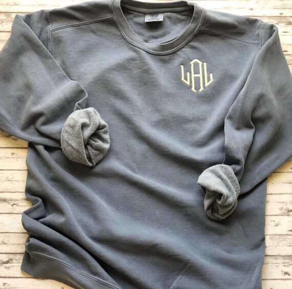 etsy monogram sweatshirt