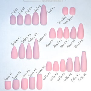 Fall Press On Nails: Solid Color Bundle, Custom Minimal Nails image 2