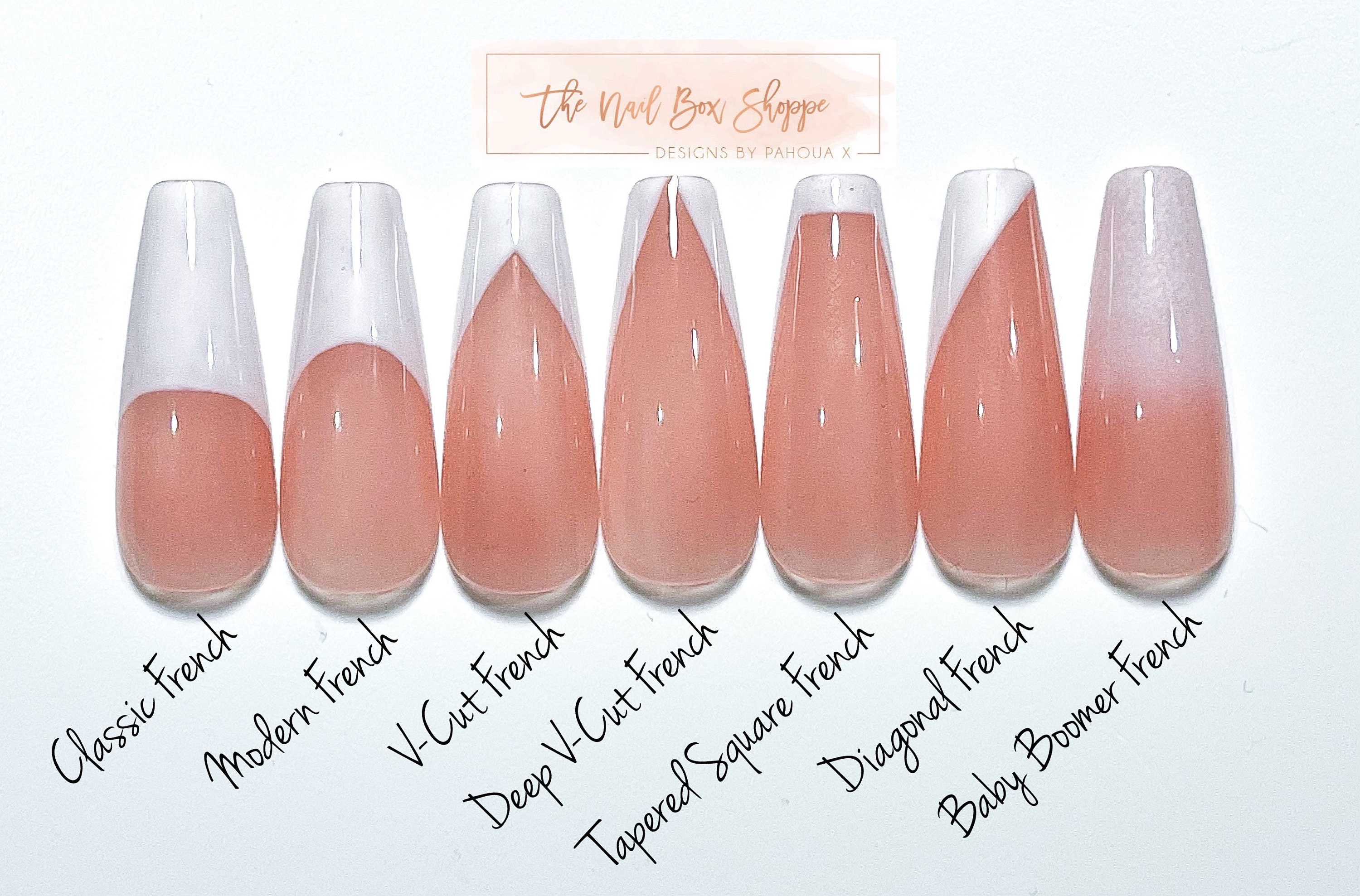 PRESS on NAILS/ French Tip/ Nail Art/ Simple/ Coffin Nails/ - Etsy PRESS on NAILS/ French Tip/ Nail Art/ Simple/ Coffin Nails/ - Etsy