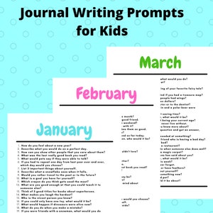 Journal Writing Prompts for Kids Printable