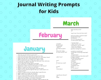 Journal Writing Prompts for Kids Printable