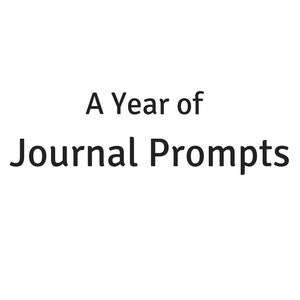 Printable: A Year of Journal Prompts B&W - Etsy