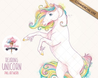 Unicorn Clipart PNG, Unicorn PNG illustration, Watercolour Unicorn Clip Art for Sublimation, Scrapbooking, Crafts, Watercolor Unicorn