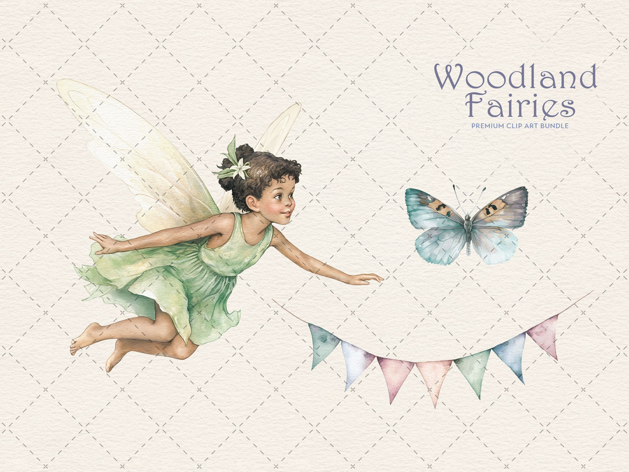 Vintage Fairy Clipart Bundle Watercolor Fairies PNG Clipart - Etsy ...