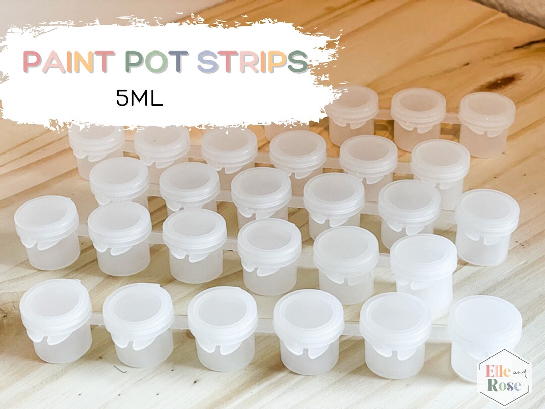 Paint Pot Strips for Acrylic Paint Empty Paint Containers Etsy