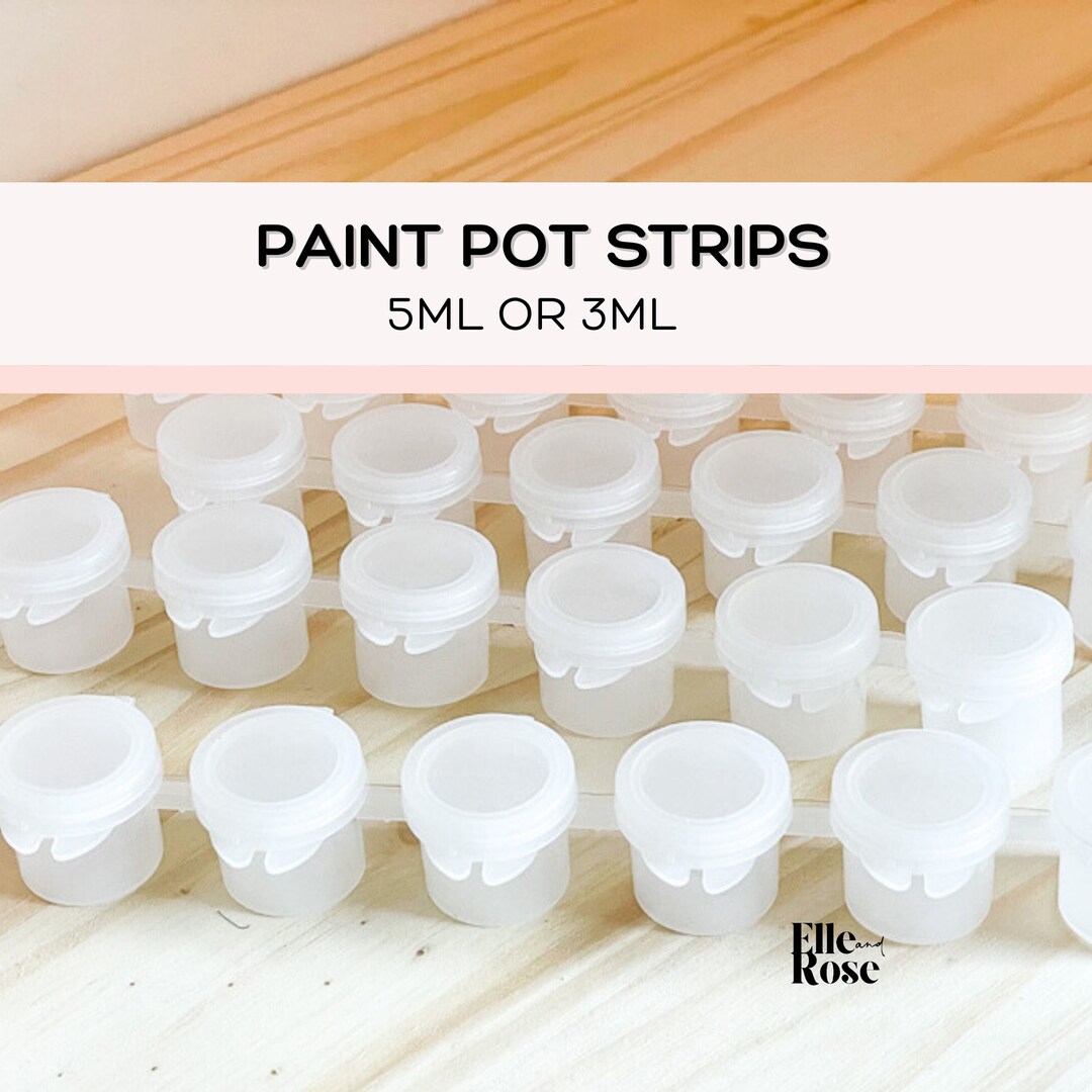 Paint Pot Strips for Acrylic Paint Empty Paint Containers Acrylic Paint