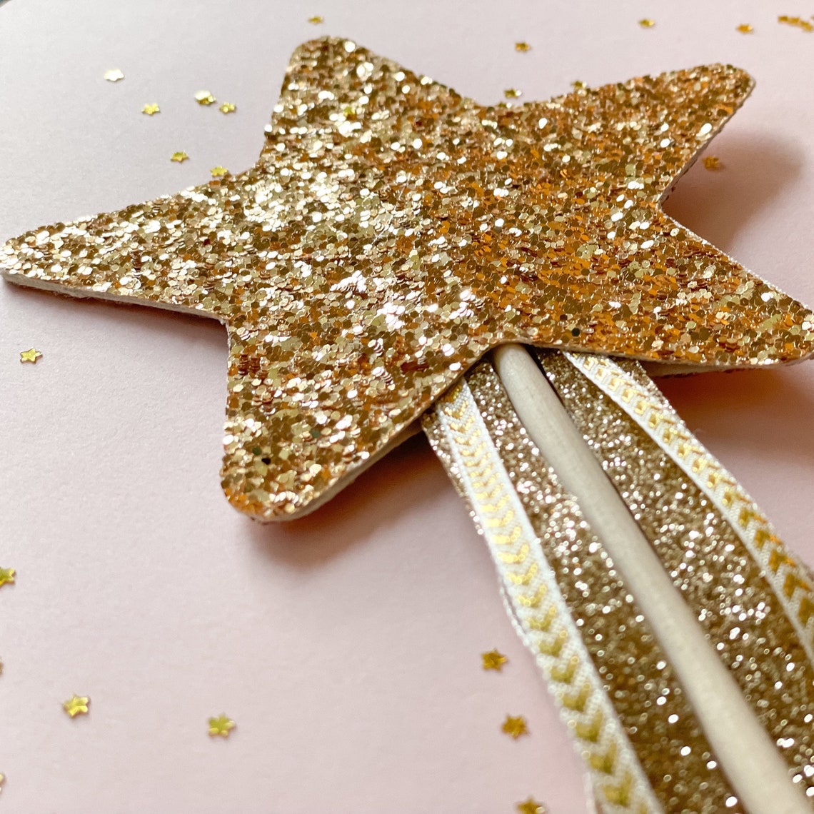 Glitter Rainbow Flower Wand Fairy Costume Accessory