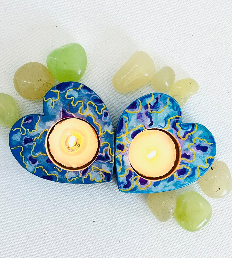 POHOVE Portacandele In Ceramica A Forma Di Gatto – Fatto A Mano, Per Lumini Tea Light, Coppia Di Gattini
