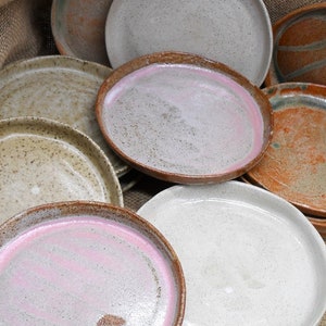 Handmade Stoneware side/tea plates: Mix & match