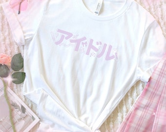 Camiseta Yume Kawaii Idol: Camiseta pastel de anime Jpop