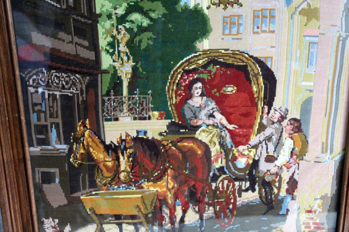 Wiehler gobelin Honeymoon 33x 22 Finished cross image 1