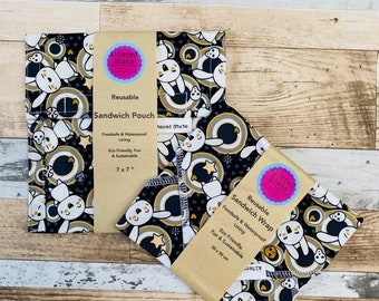 Reusable Sandwich Pouch: Washable Food Wrap, 7x7 in