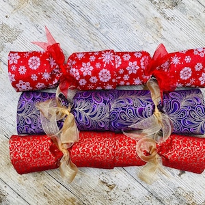 Deluxe Reusable Christmas Crackers, Reusable, Pullable, Eco friendly Christmas, Zero Waste, Christmas Table refillable image 1