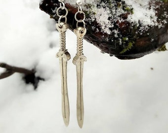 Keltische Ohrringe | Schildjungfer | Irische Statement Ohrringe | Silberohrringe | Wikingerschwert | Wikinger Ohrringe | Wikinger Schmuck