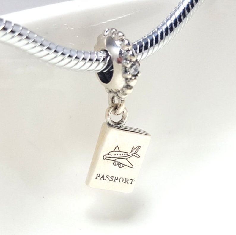 Pandora Passport Travel Silver Dangle CharmCZ CharmFit for Etsy