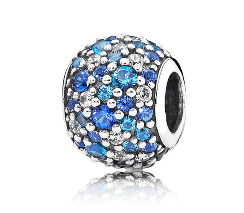 1pcs Pandora CharmBracelet CharmsCZ Blue Pandora Charm 925 Etsy