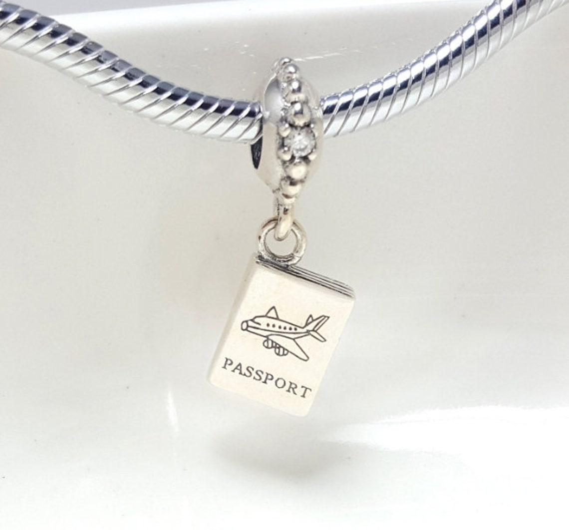 Pandora Passport Travel Silver Dangle CharmCZ CharmFit for Etsy