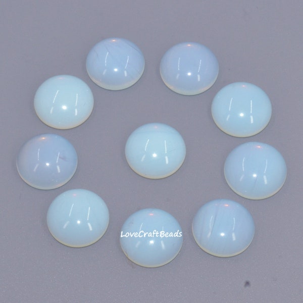 10 pcs Opalite Ronde Pierres Précieuses Flatback Cabochon CAB 4 mm 6 mm 8 mm 10 mm 12 mm 14 mm 16 mm 18 mm 20 mm 25 mm