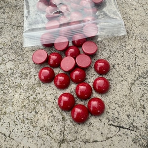 Atacado 50 peças sintéticas turquesa vermelha escura redonda pedra preciosa flatback cabochão CAB para fazer joias 2 mm a 16 mm