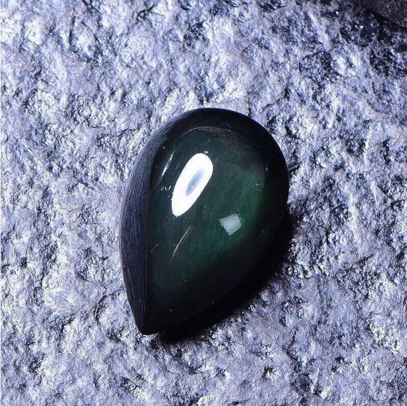 3037mm Natural Rainbow Obsidian Teardrop Freefrom Gemstone Etsy
