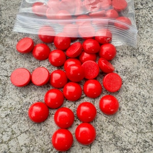 Atacado 50 peças sintéticas turquesa vermelha redonda pedra preciosa flatback cabochão CAB para fazer joias 2 mm a 16 mm