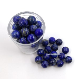 10pcs 10mm Lapis sphere, Round sphere, Natural gemstone sphere, No hole small sphere, Natural mini lapis lazuli ball