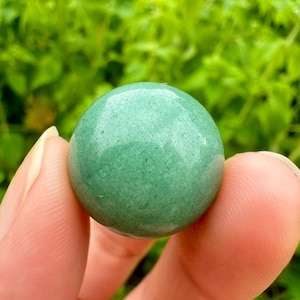 10pcs of 20mm Natural Green Aventurine sphere, Chakra Round sphere, gemstone sphere, No hole sphere, Crystal Undrilled ball