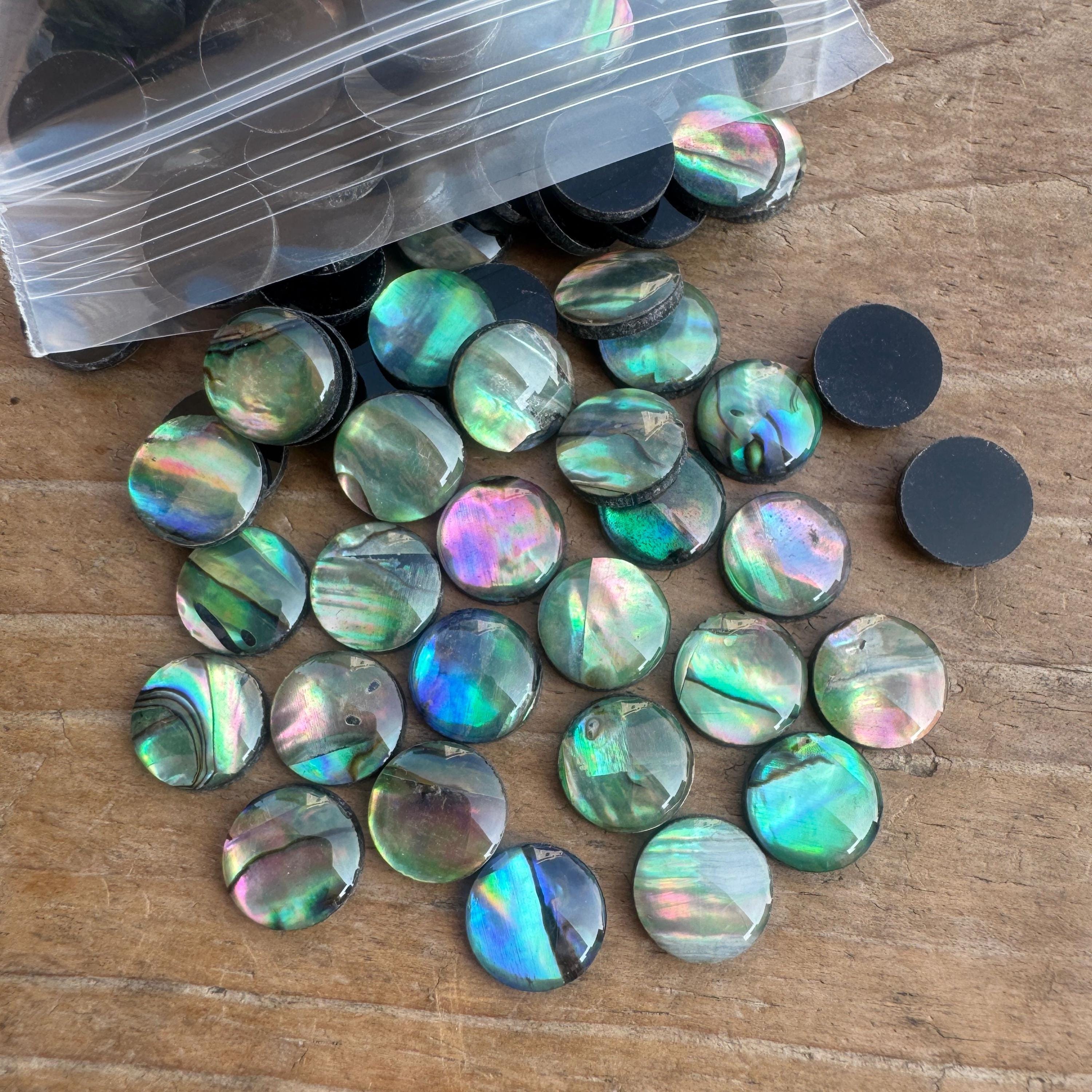 4-20mm Abalone Shell Cabochons: Calibrated Round Gemstone for Jewelry ...