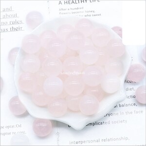 10pcs of 16mm Natural Rose quartz sphere, Chakra Round sphere, gemstone sphere, No hole sphere, Undrilled ball