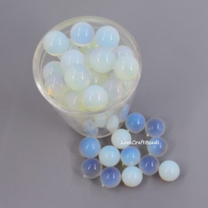 10pcs 8mm / 10mm / 12mm Opalite sphere, Round sphere, gemstone sphere, No hole small sphere, Mini ball