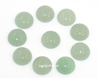 10 Stück Natürliche Grüne Aventurin Runde Edelstein Cabochon 4mm 6mm 8mm 10mm 12mm 14mm 16mm 18mm 20mm 25mm