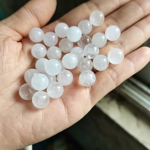 6mm 8mm 10mm 12mm Natural clear white quartz sphere, Round sphere, Undrilled gemstone sphere, No hole small sphere,Mini crystal ball