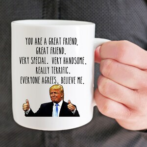 You Are A Great Friend Mug,Funny Birthday Mug For Best Friend,Trump Birthday Mug,Trump Cup,Funny Trump Mug,Trump Coffee Mug,Funny Trump Gift