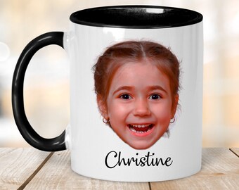 Custom Face Mug,Funny Photo & Name Mug,Custom Mother's Day Gift,Personalized Coffee Mug With Picture,Gift For Mom,Custom Photo and Text Mug
