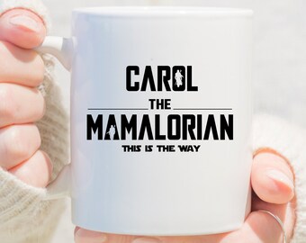 Personalized Mamalorian Mug,Momalorian Coffee Cup,Pregnancy Announcement,New Star Wars Parents,Funny Mug for Parents to be,Mother's Day Gift
