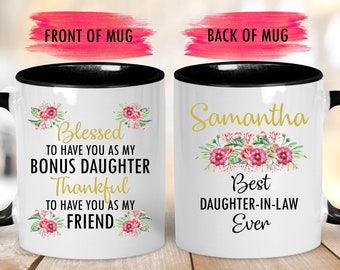 Custom Best Daughter-In-Law Ever Mug, Custom Mug, Personalizable Daughter-In-Law Mug, Daughter-In-Law Christmas Gift, Daughter-In-Law  Mug