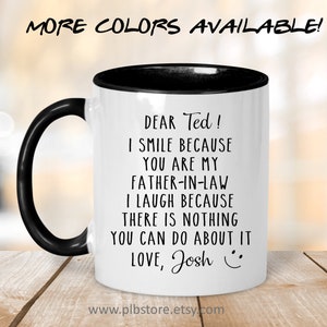 Details about i smile because you are my father in law Funny mug from Daughter in Law and ... Details about i smile because you are my father in law Funny mug from Daughter in Law and ...