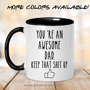 Andaz Press Funny You're Awesome Keep That Shit Up Wine Tumbler with Lid Stainless Steel Insulated, White