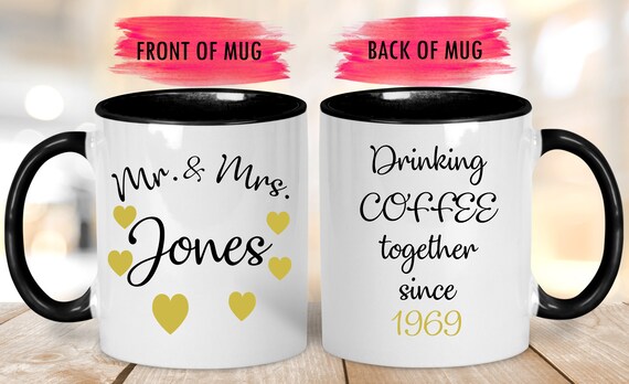 Custom 50th Anniversary Mug,Anniversary Gift For Parents,50th Anniversary Gift,50th Wedding Anniversary,Gift forAnniversary,Custom Gift Mug