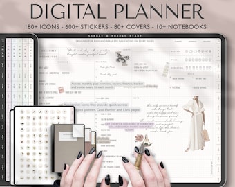 2024, 2025 and Undated Digital Planner, Goodnotes Planner, Daily Digital Planner, iPad Planner, Notability Planner, iPad Digital Planner