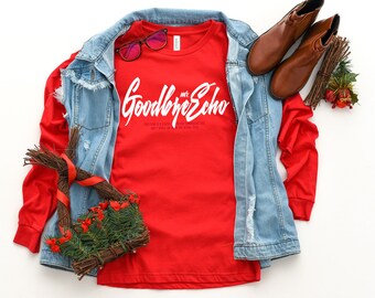 Download Free Christmas Mockup - Bella + Canvas - Long Sleeve Jersey Tee - 3501 - Red - Outfit Flat lay - Apparel Photography PSD Template