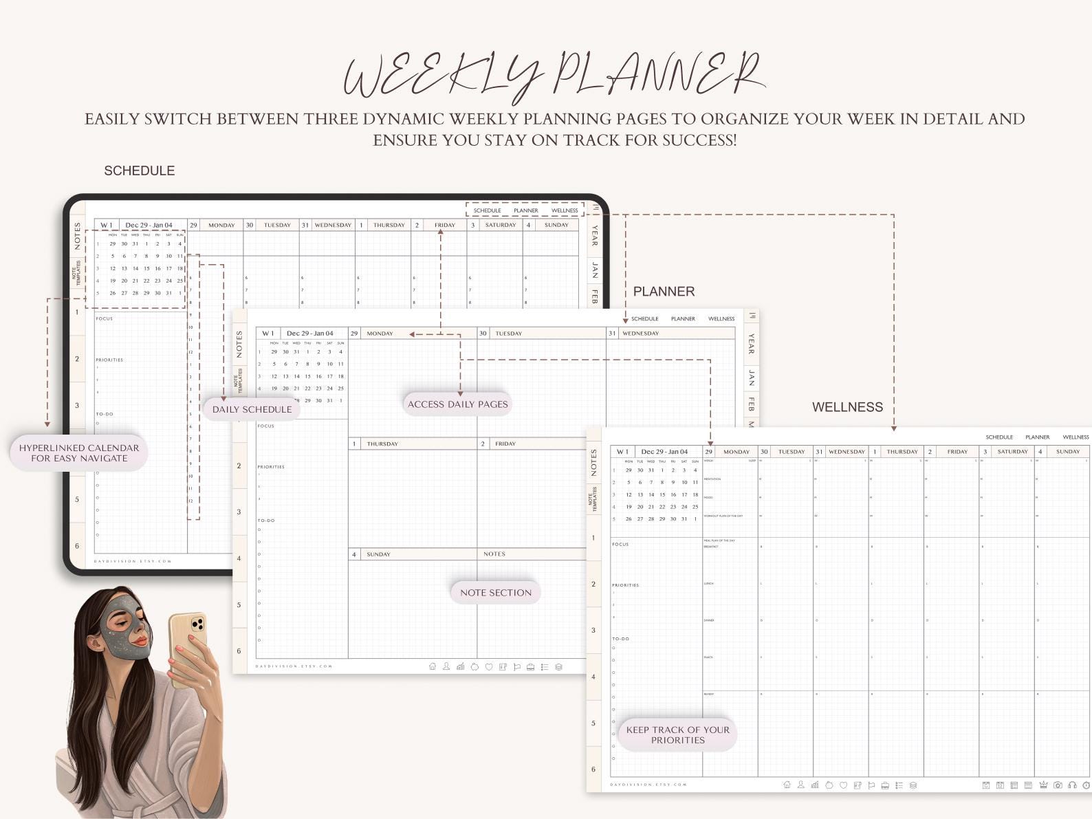 2026 to 2028 Digital Planner: Goodnotes iPad Planner With 5000 ...